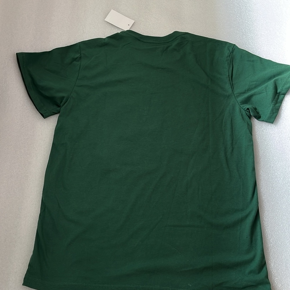 🆕 Peanuts Snoopy Short Sleeve Graphic Tee Holiday Tis the Season Unisex M Green - Picture 4 of 5